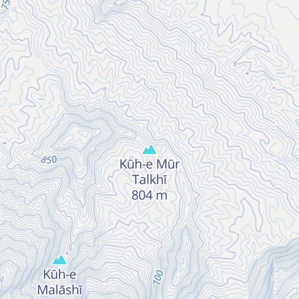 Map of Kūh-e Mūr Talkhī