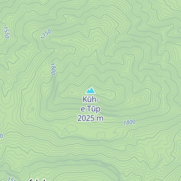 Map of Kūh-e Tūp