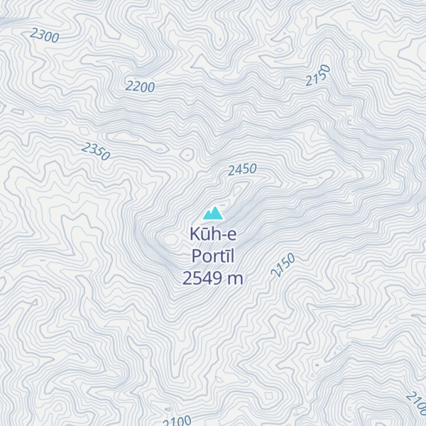 Map of Kūh-e Portīl