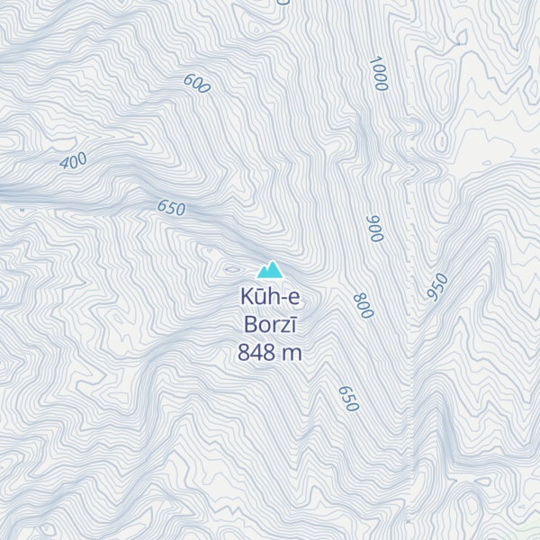 Map of Kūh-e Borzī