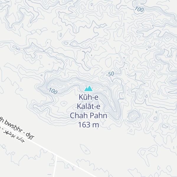 Map of Kūh-e Kalāt-e Chah Pahn