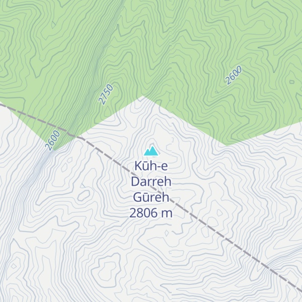 Map of Kūh-e Darreh Gūreh