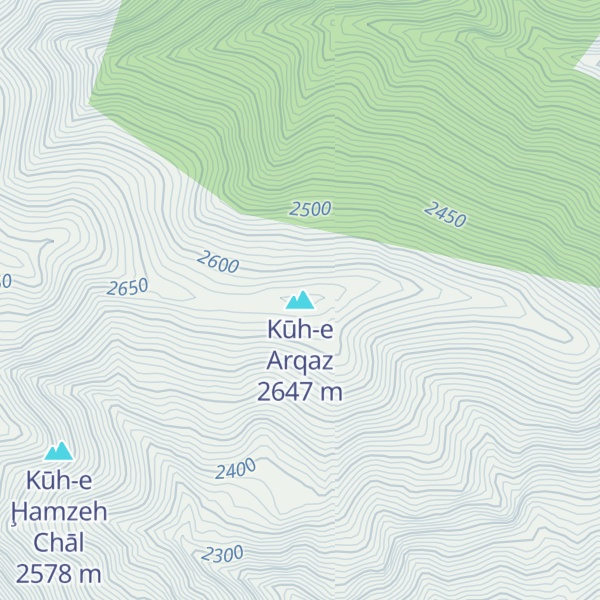 Map of Kūh-e Arqaz