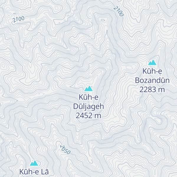 Map of Kūh-e Dūljageh