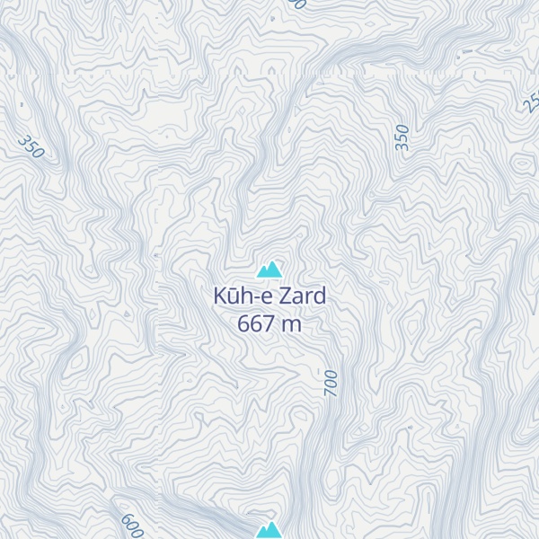 Map of Kūh-e Zard