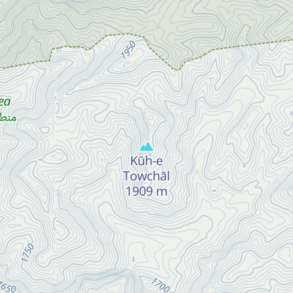 Map of Kūh-e Towchāl