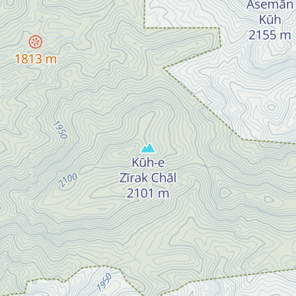 Map of Kūh-e Zīrak Chāl