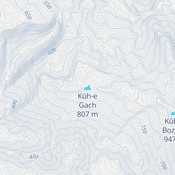 Map of Kūh-e Gach