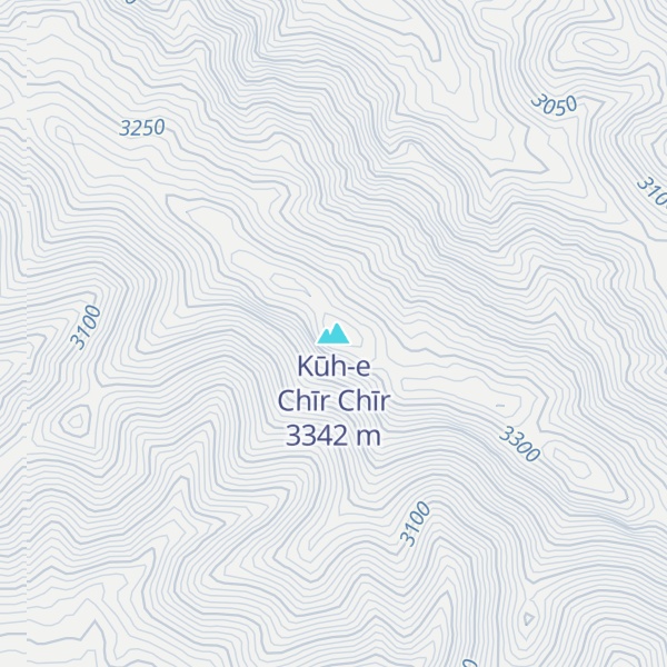 Map of Kūh-e Chīr Chīr