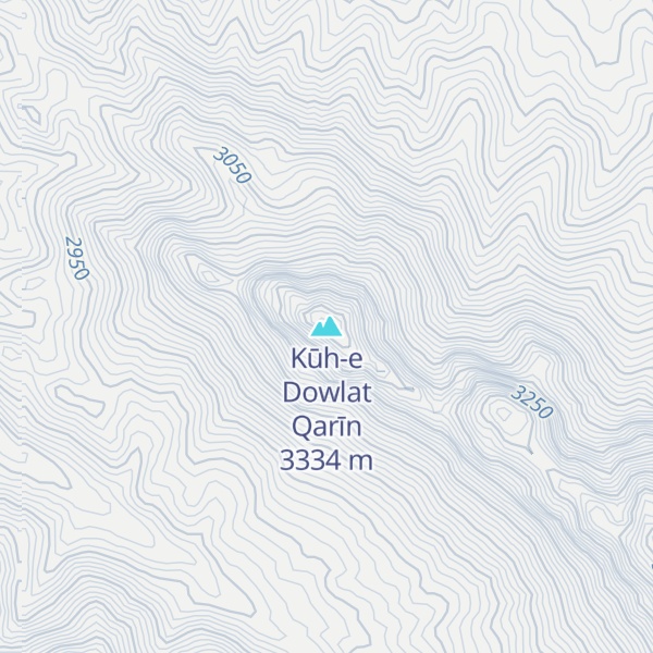 Map of Kūh-e Dowlat Qarīn