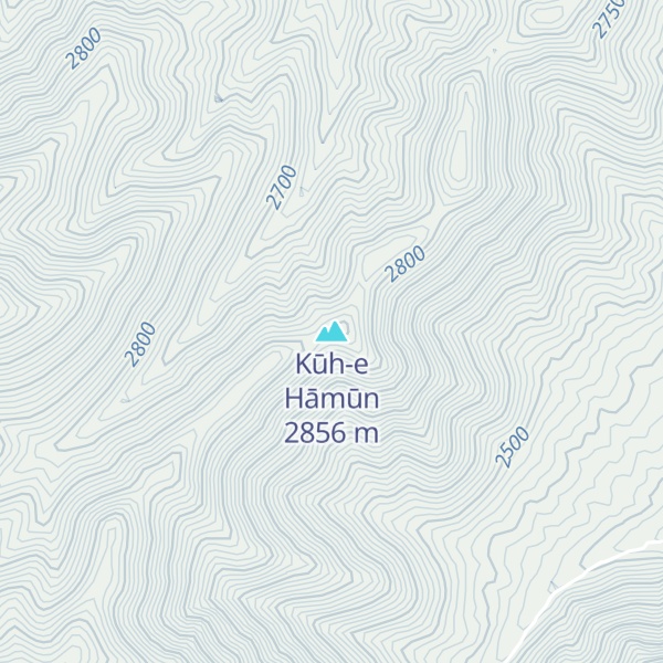 Map of Kūh-e Hāmūn
