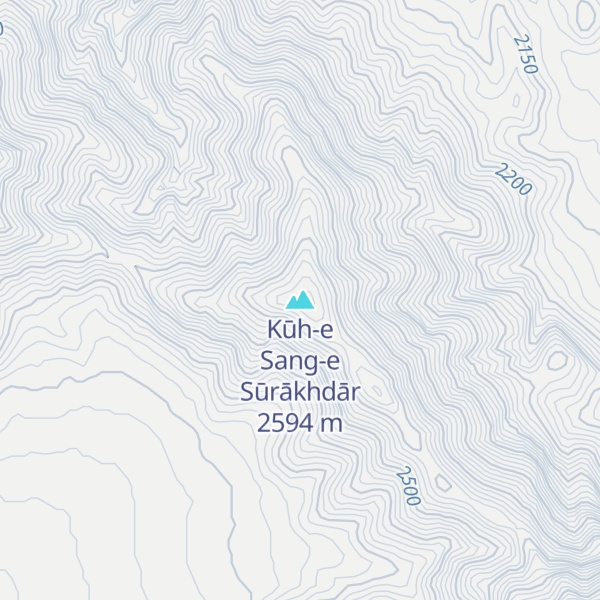 Map of Kūh-e Sang-e Sūrākhdār