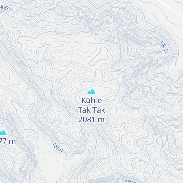 Map of Kūh-e Tak Tak