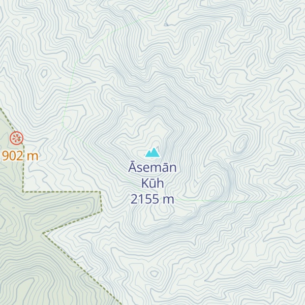 Map of Āsemān Kūh