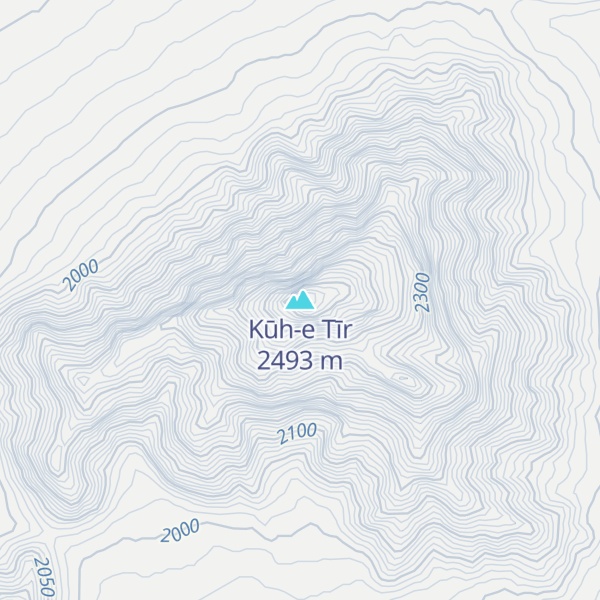 Map of Kūh-e Tīr
