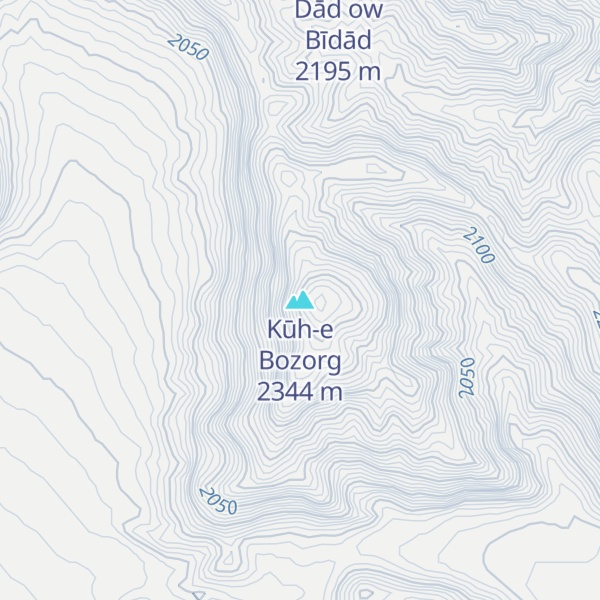 Map of Kūh-e Bozorg
