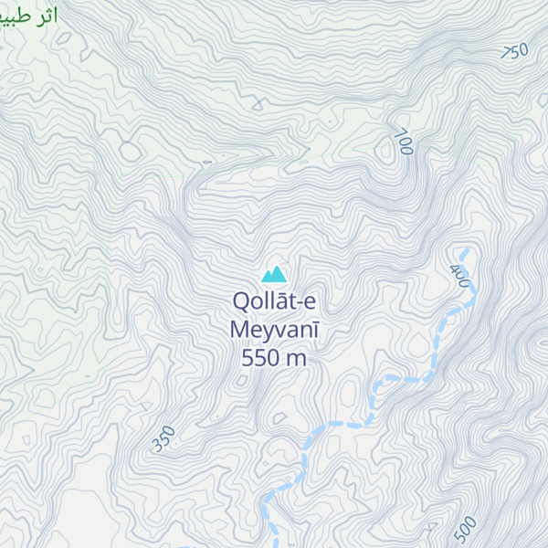 Map of Qollāt-e Meyvanī