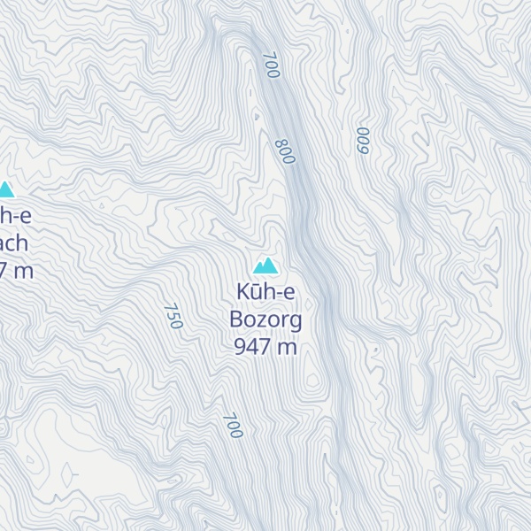 Map of Kūh-e Bozorg