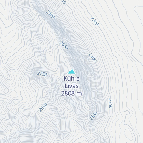 Map of Kūh-e Līvās