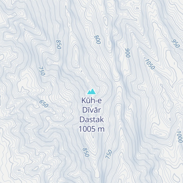 Map of Kūh-e Dīvār Dastak