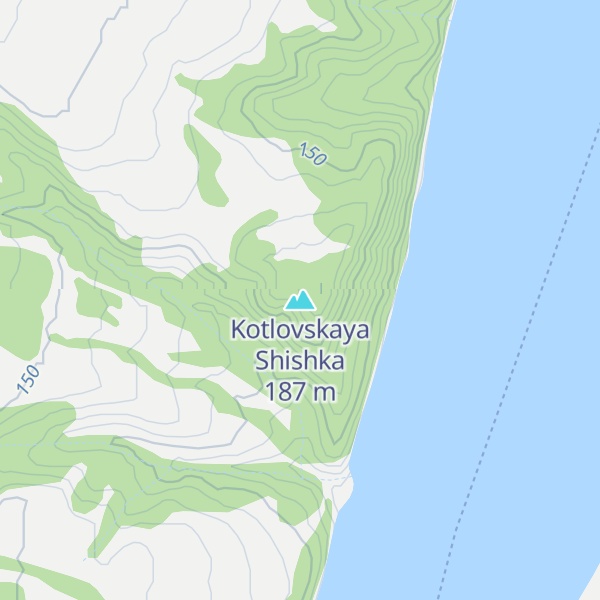 Map of Kotlovskaya Shishka