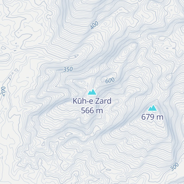 Map of Kūh-e Zard