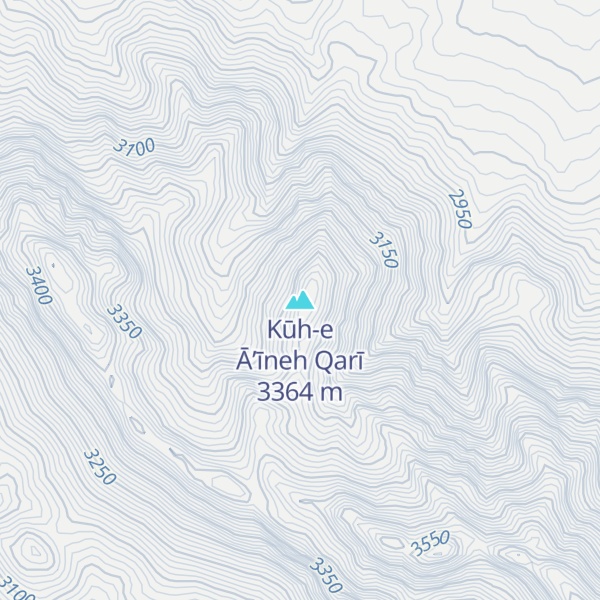 Map of Kūh-e Ā’īneh Qarī