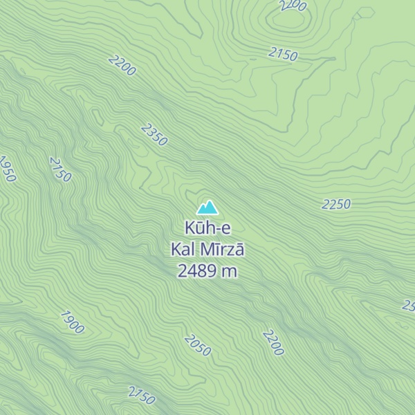 Map of Kūh-e Kal Mīrzā