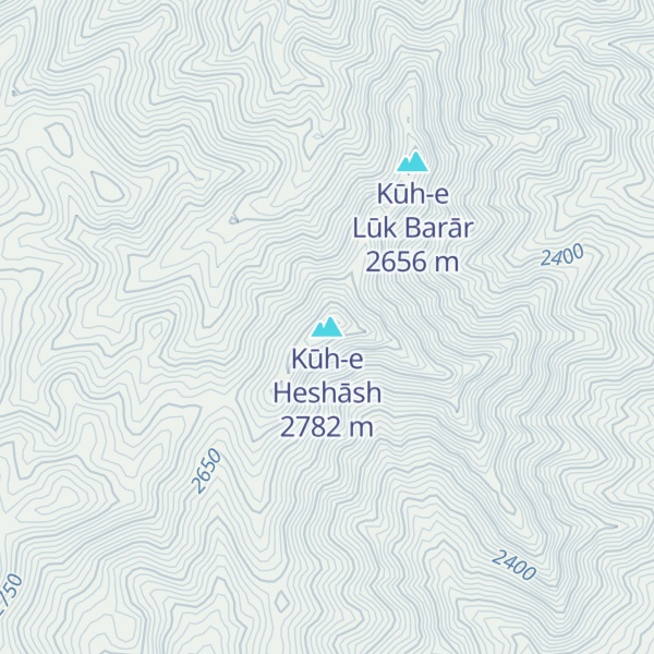 Map of Kūh-e Heshāsh