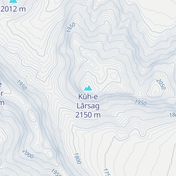 Map of Kūh-e Lārsag