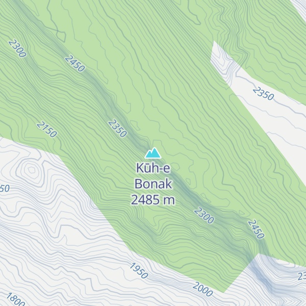 Map of Kūh-e Bonak