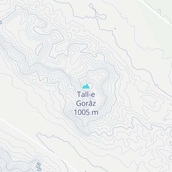 Map of Tall-e Gorāz