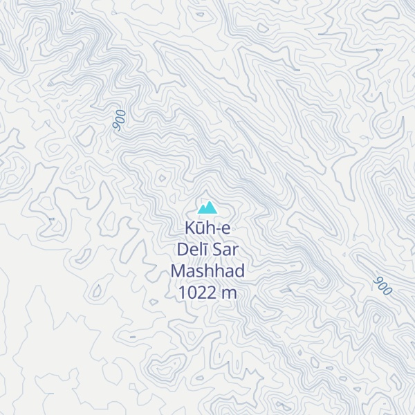 Map of Kūh-e Delī Sar Mashhad
