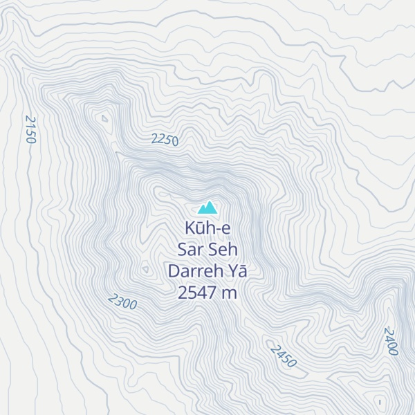 Map of Kūh-e Sar Seh Darreh Yā