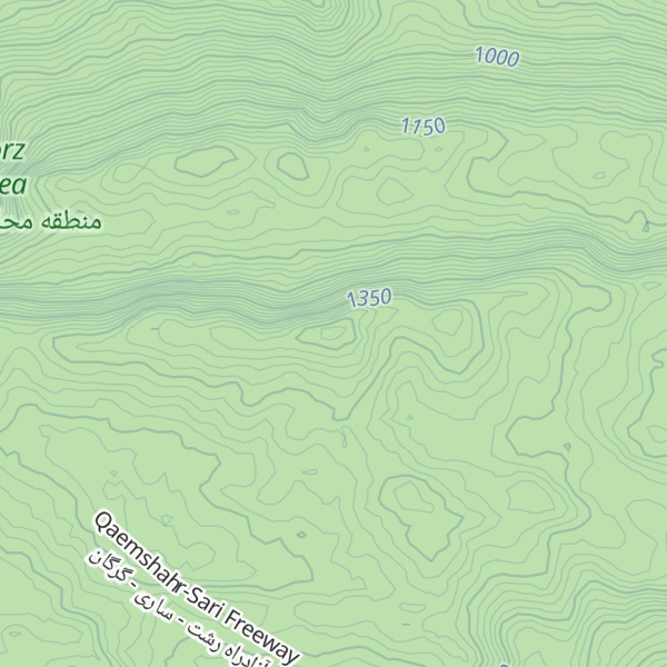 Map of Kūh-e Razan