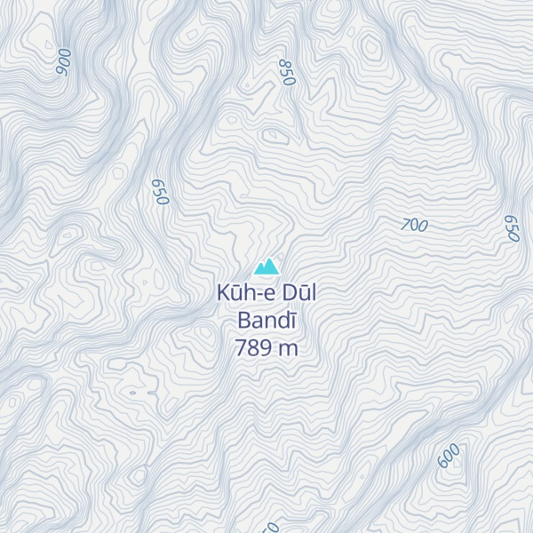 Map of Kūh-e Dūl Bandī