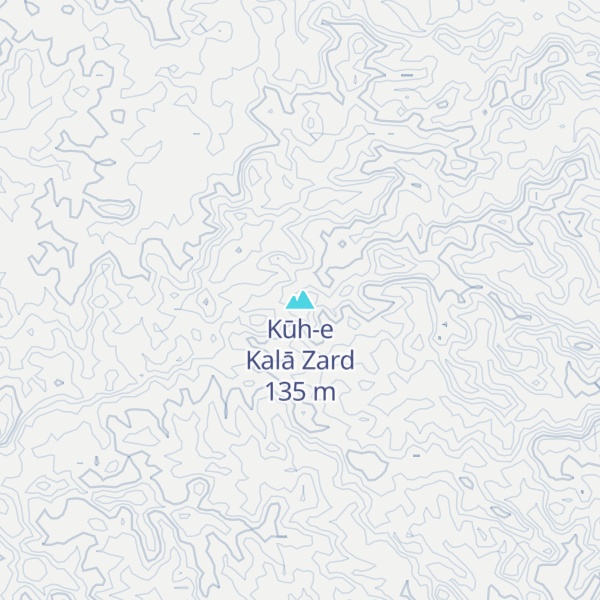 Map of Kūh-e Kalā Zard