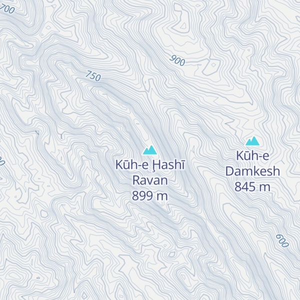 Map of Kūh-e Ḩashī Ravan