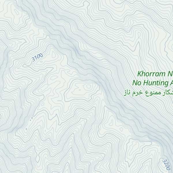 Map of Kūh-e Kāchīān