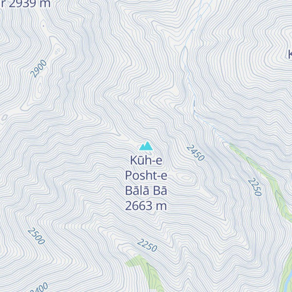 Map of Kūh-e Posht-e Bālā Bā