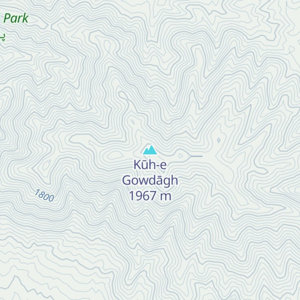 Map of Kūh-e Gowdāgh