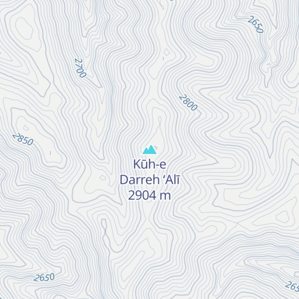 Map of Kūh-e Darreh ‘Alī