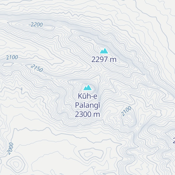 Map of Kūh-e Palangī