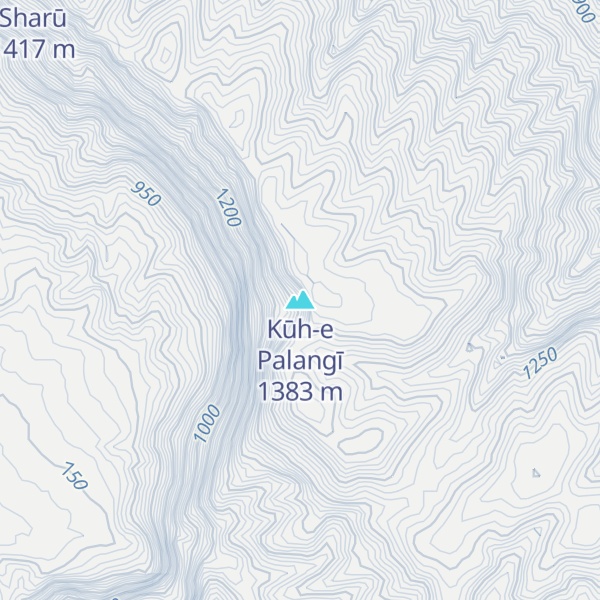 Map of Kūh-e Palangī