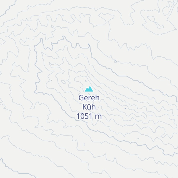 Map of Gereh Kūh