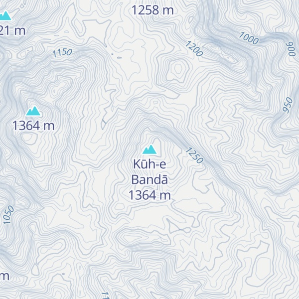 Map of Kūh-e Bandā