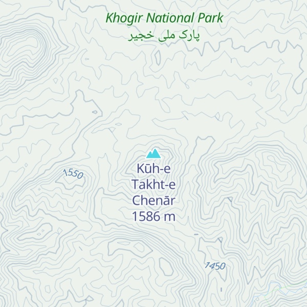 Map of Kūh-e Takht-e Chenār