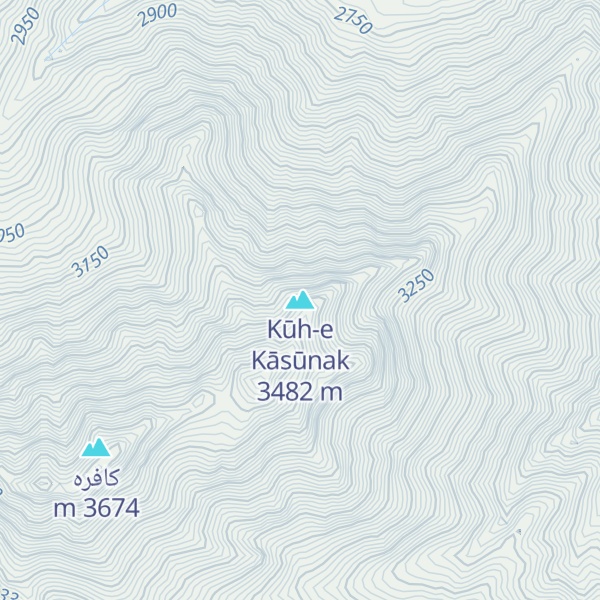 Map of Kūh-e Kāsūnak