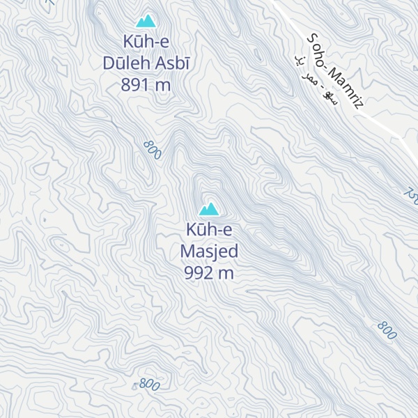 Map of Kūh-e Masjed