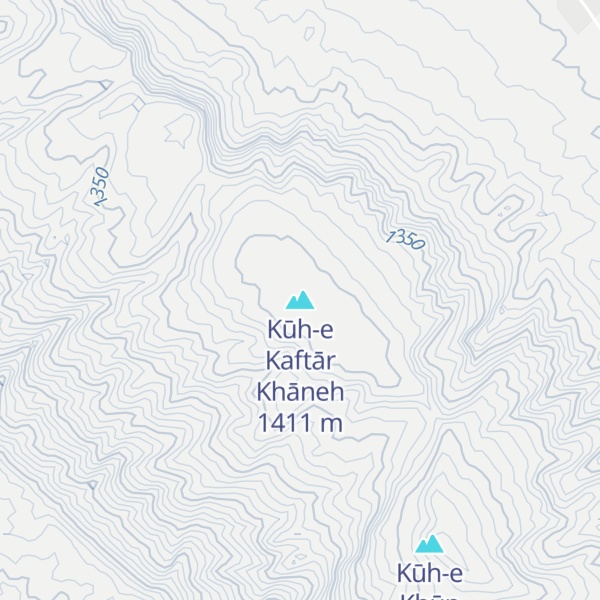 Map of Kūh-e Kaftār Khāneh